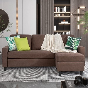 JY QAQA Sectional Sofa Couch Convertible Chaise Lounge