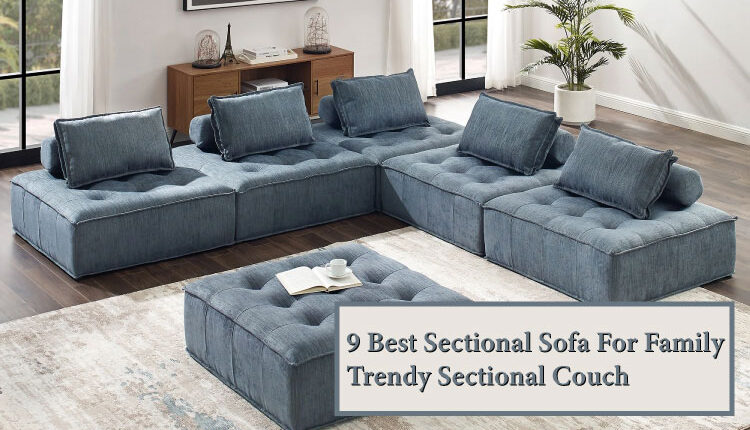 9 Best Sectional Sofa For Family | Trendy Sectional Couch